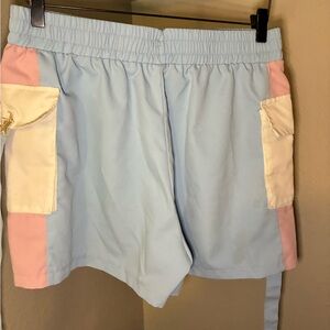 ROMWE Pastel Colorblock Women's Cargo Shorts
